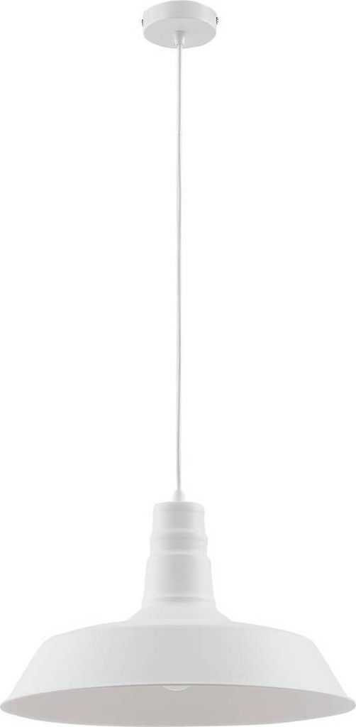 Lindby Hängeleuchte Laylan, weiß, Ø 46 cm, Metall