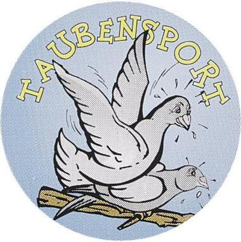 Auto-Aufkleber - Taube Taubensport - Gr. ca. 6 cm - TB754/2