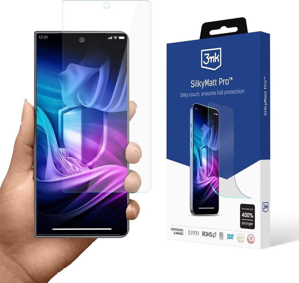 3mk Display Schutzfolie Self-Heal Silky Matt Pro für Tecno Phantom V Fold2 (front) Self-Heal