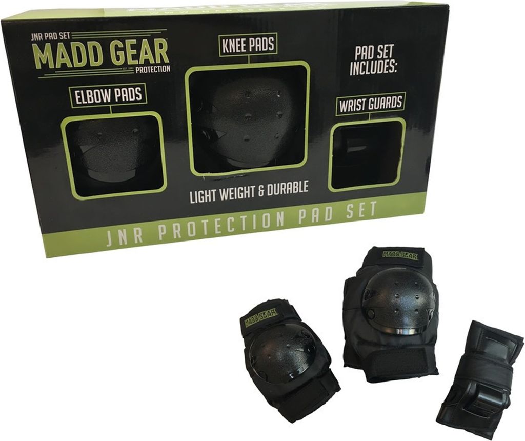 Protektorenset Madd Gear schwarz, Gr. L Junior