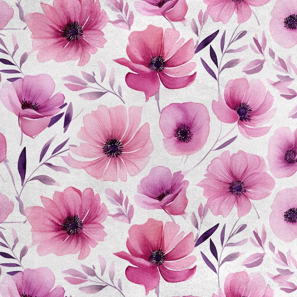 Royal Samt Stoff Polyester Zum Nähen - Motiv Blumen - RDX2560