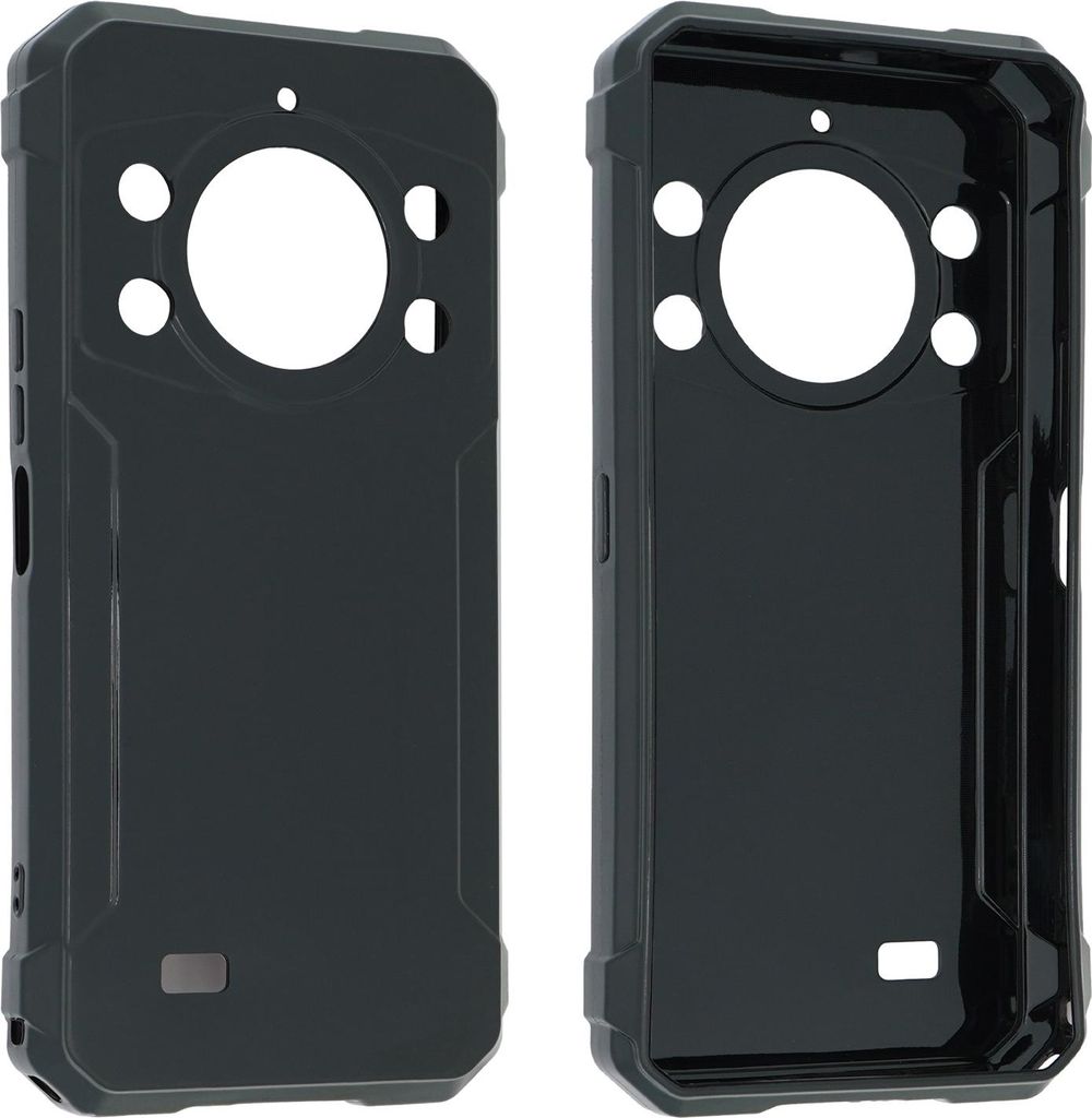 caseroxx Schutz-Hülle TPU-Hülle kompatibel mit Cubot KingKong 11, Gummi Handy Tasche schwarz