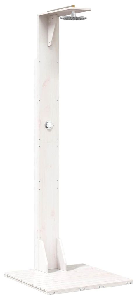 vidaXL Doccia da esterno 214,5 cm in legno massello di pino Immagine del prodotto 