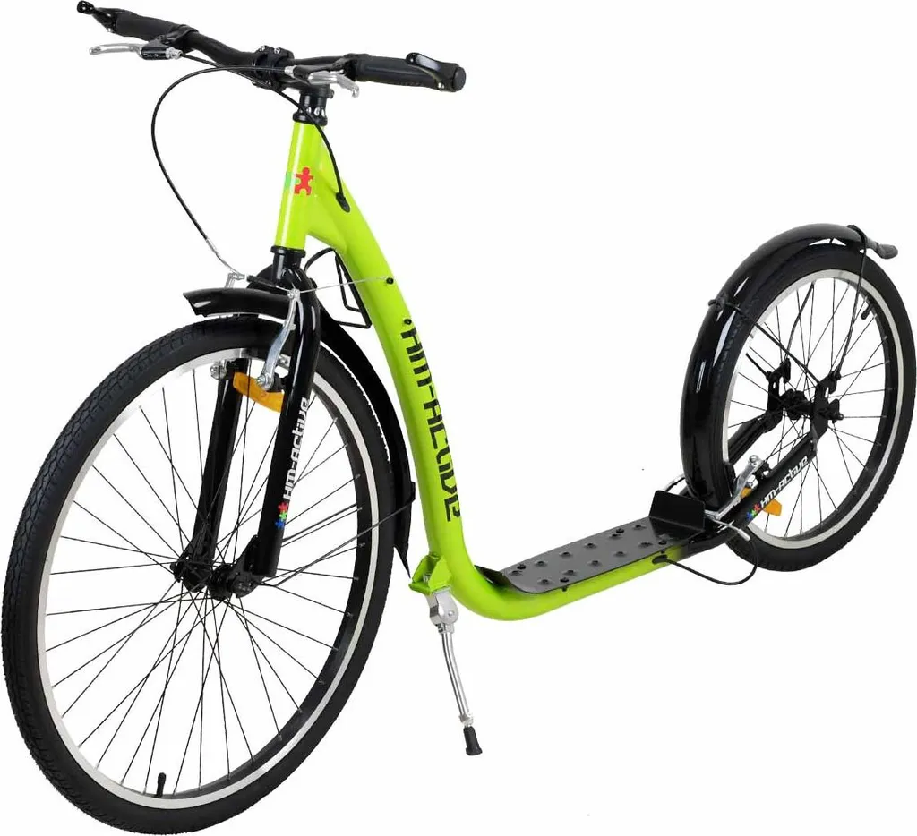 Trottinette de Sport Grandes Roues HM-ACTIVE 26-20 Pouces Verte Mixte