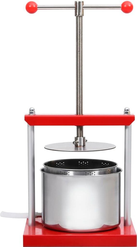 vidaXL Presse-fruits et vin acier inoxydable 6 L Image du produit 
