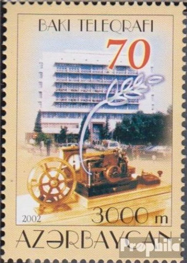 Briefmarken Aserbaidschan 2002 Mi 528 (kompl.Ausg.) postfrisch Fernmeldeunternehmen
