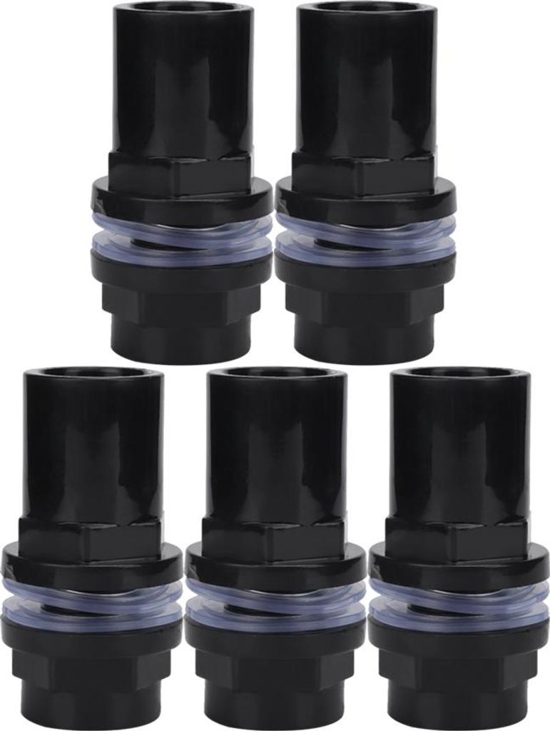 5pcs/Set PVC Aquarium Wasserrohrgelenk gerader Rohranschluss Fischtankzubehör (25 mm)