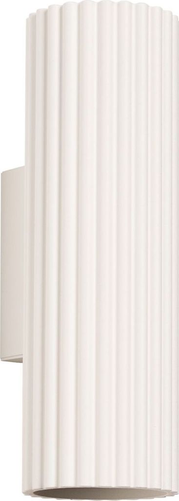 Wandlampe Aluminium H: 20 cm Creme GU10 2-flammig länglich Modern