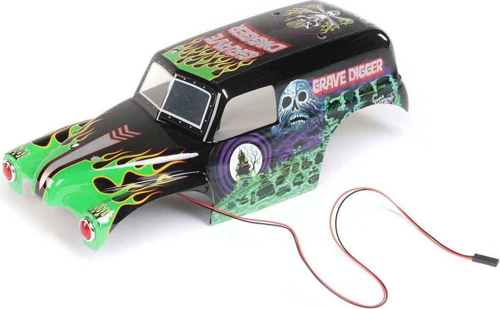Losi Karosserie Set Grave Digger Lackiert Mini LMT