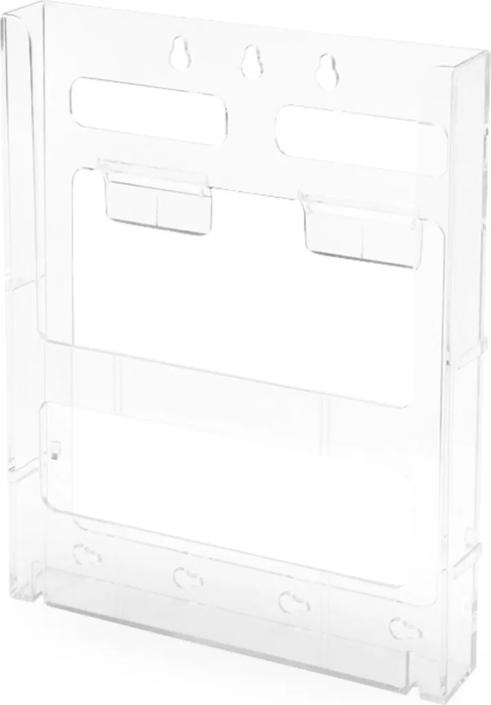 Porte-brochures A5 transparent robuste avec système Lit-Loc emboîtable
