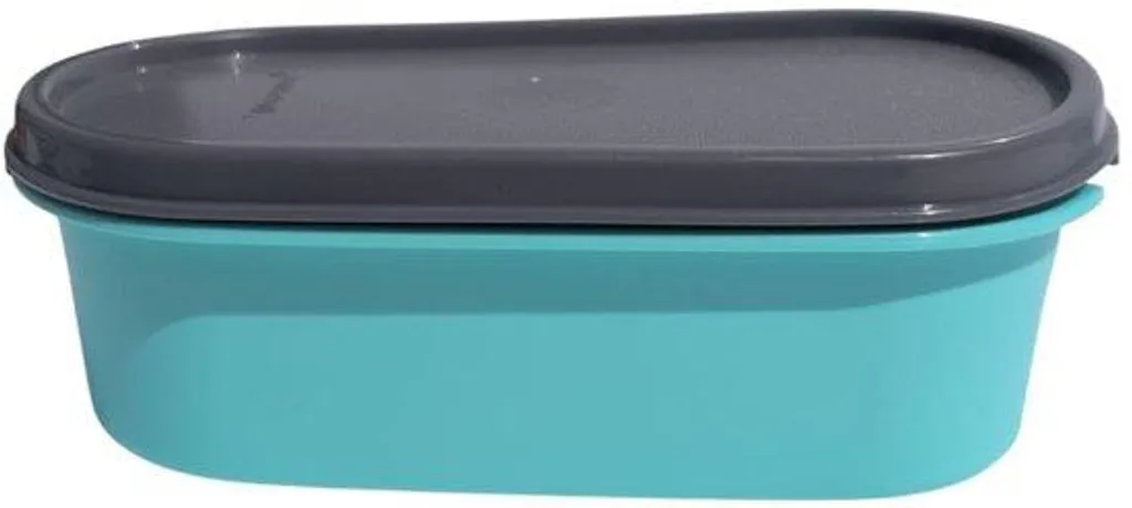 Organisateur de Frigo Empilable 500 ml Design Turquoise et Gris Chic