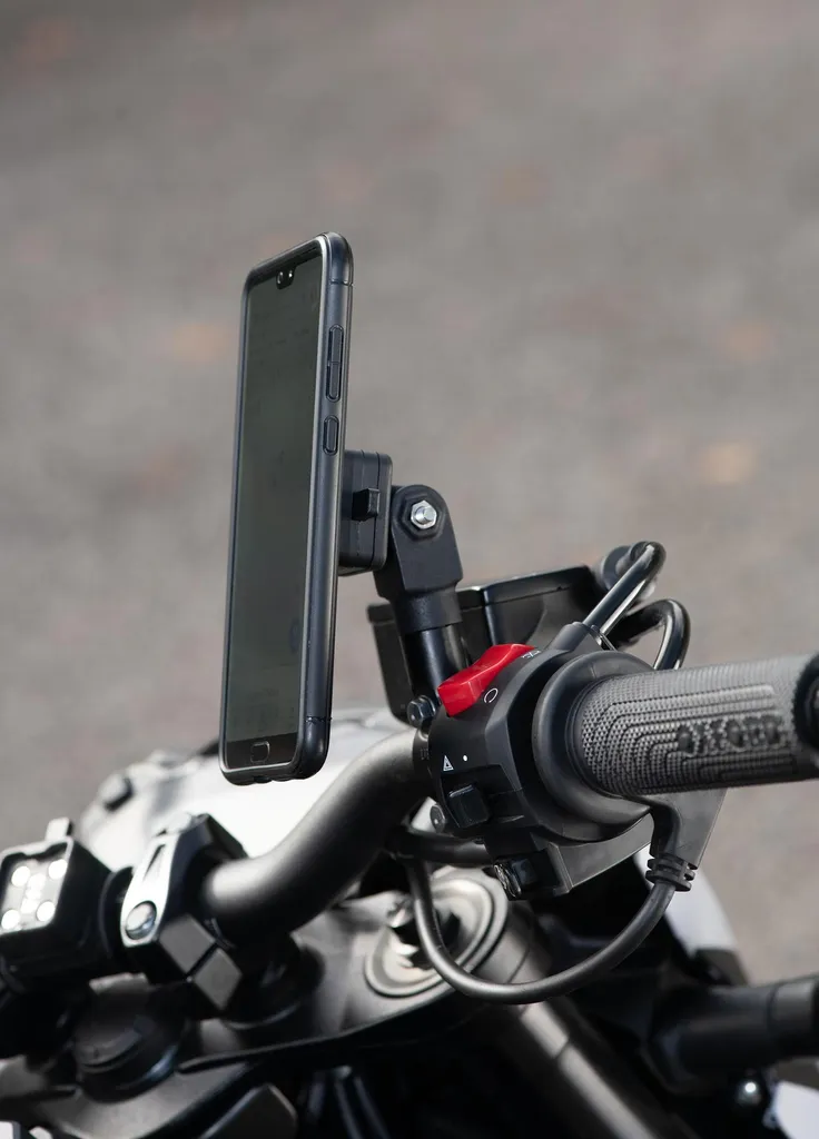 Support de téléphone OXFORD OX863 anti-vibration en aluminium