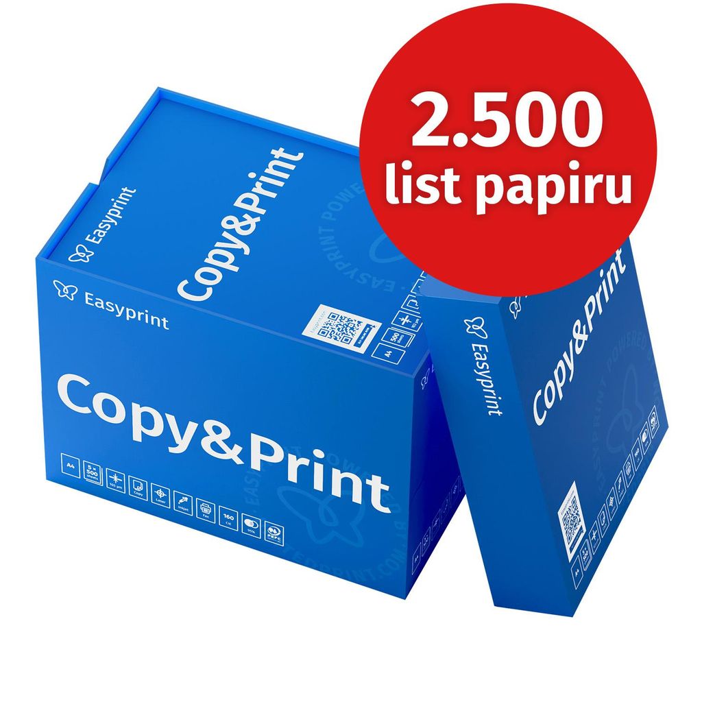 Easyprint Tiskárny papír Kopírovací papír 2500 listů 5 x Obrázek produktu 