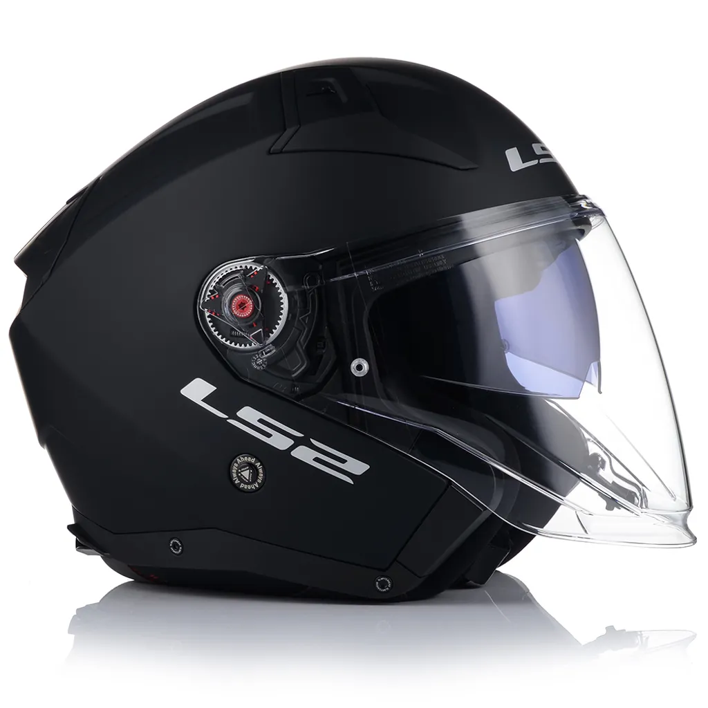 Casque LS2 OF603 Infinity II Solid Jet Noir Mat Taille L 59-60 cm - 9