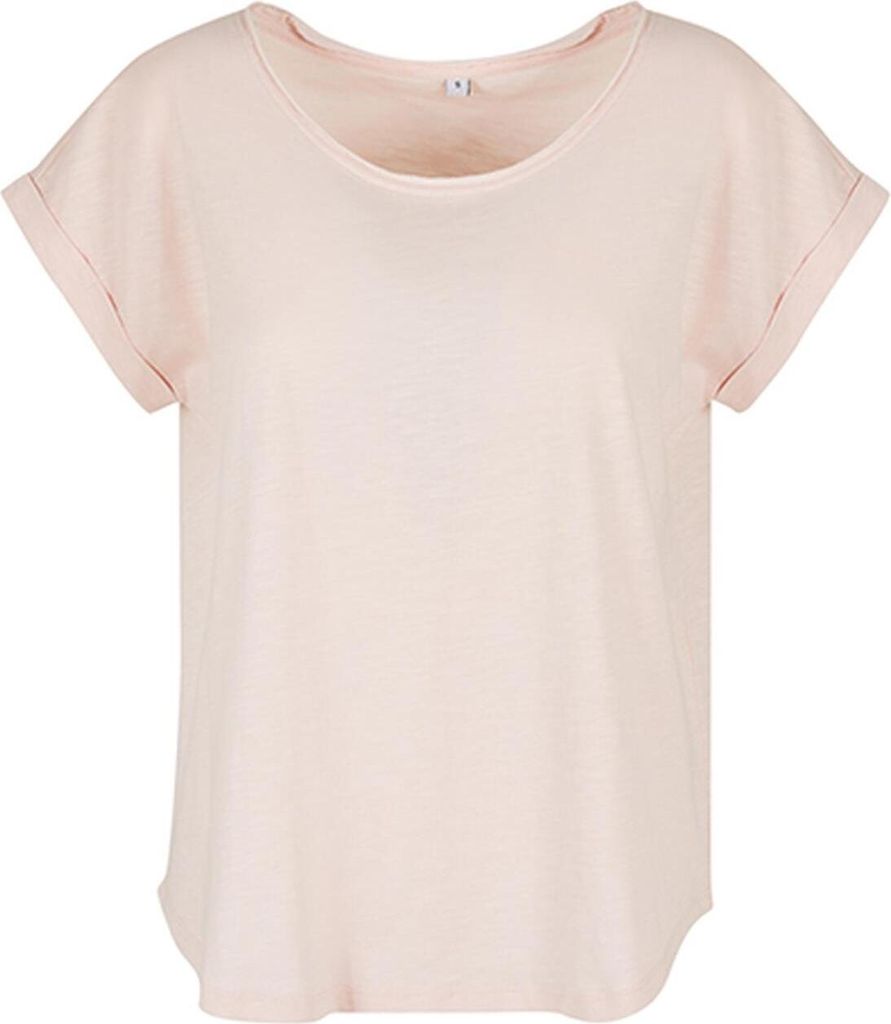 Build Your Brand BY036 | T-shirt lunga da donna / Taglio Immagine del prodotto 