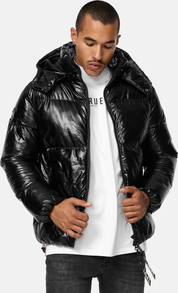 Constance Herren Steppjacke hochschließender Kragen Schwarz XL