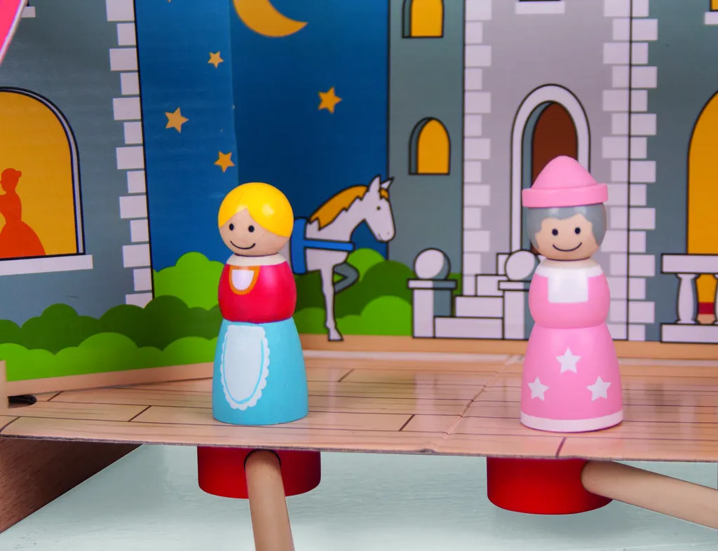 Théâtre magnétique en bois BigJigs jouet d'imitation marionnettes