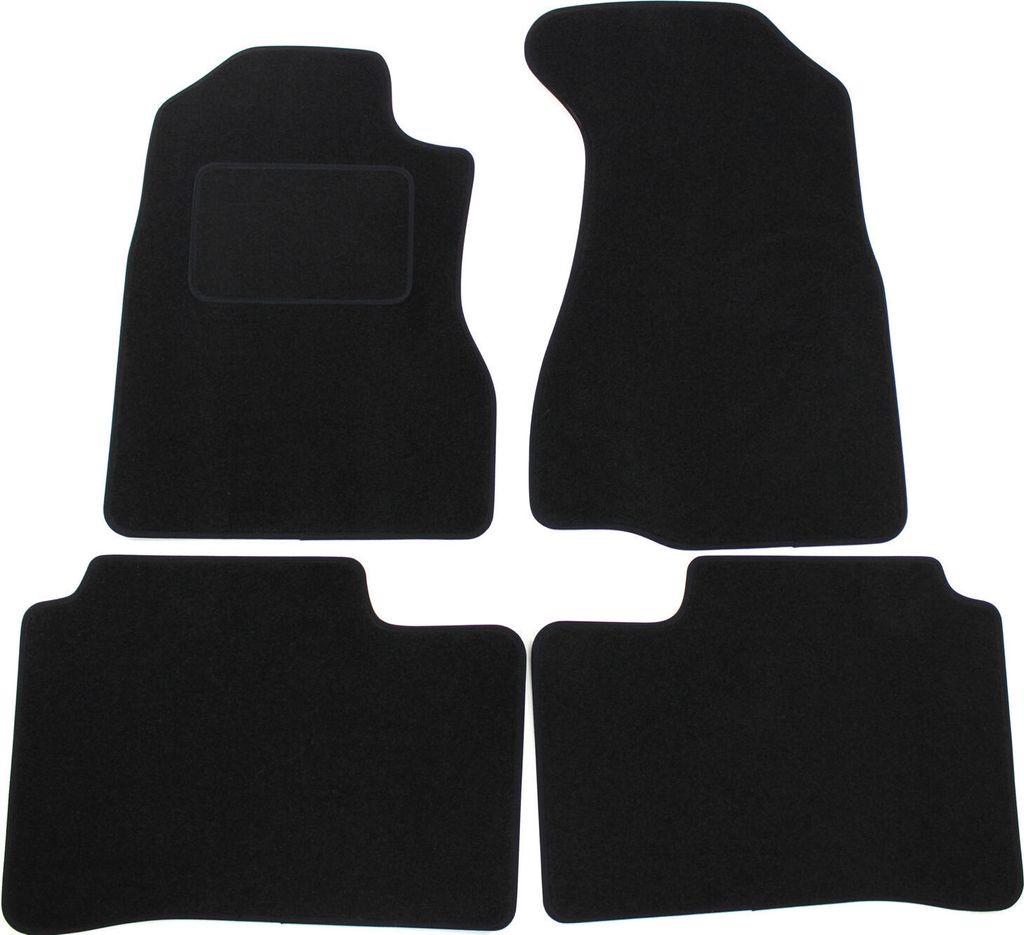 J&J AUTOMOTIVE | Velours Fußmatten Autotepiche Passend Für Honda CR-V 2001-2005, 4-tlg, Genaue Passform, rutschfeste Untregrund, Verstärkt Im Pe...