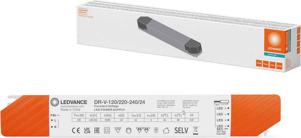 LEDVANCE LED DRIVER VALUE 120/220-240/24, 1 Stk.