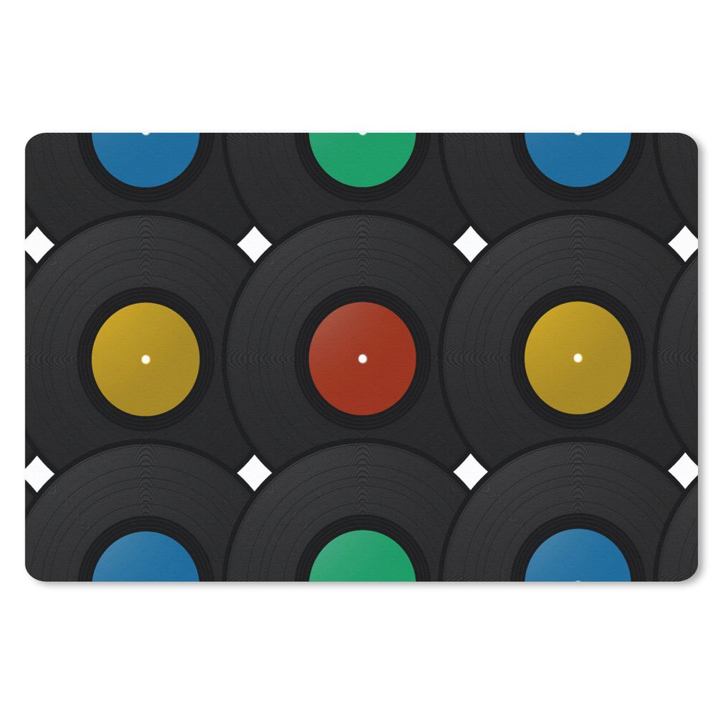 MuchoWow Schreibtischunterlage Tafeln - Musik - Muster 60x40 cm - XXL Mauspad - Großes Mauspad