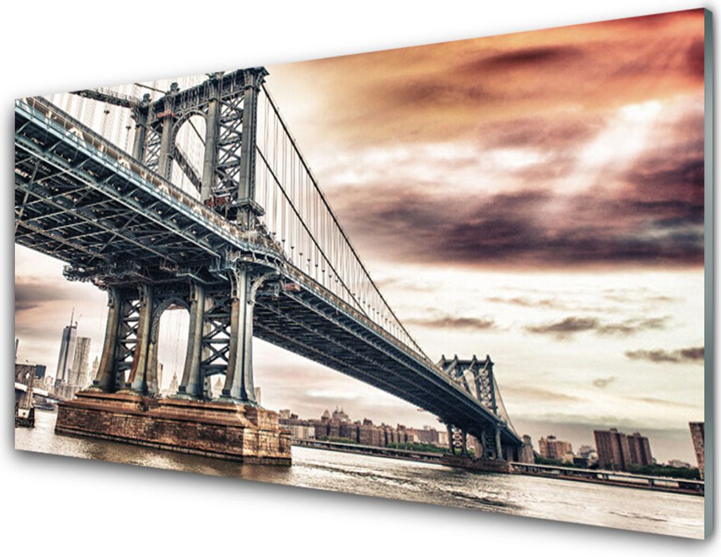 Acrylglasbilder 100x50 Wandbild Druck Brücke Architektur
