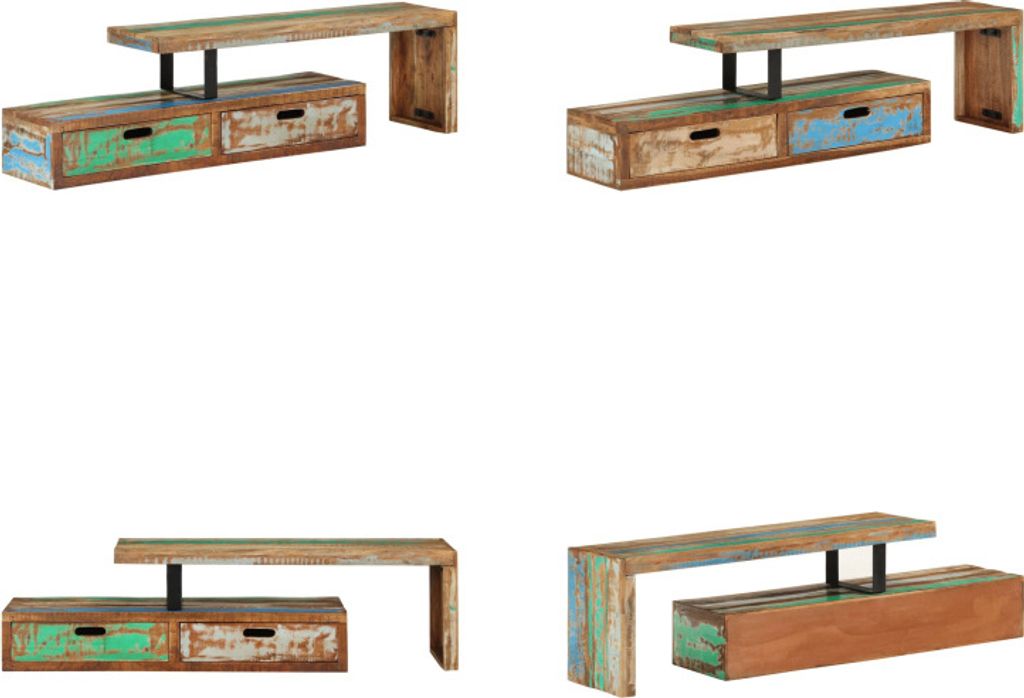 vidaXL TV Schrank Altholz Massiv - TV-Schrank - TV-Schränke - TV-Möbel - TV-Ständer
