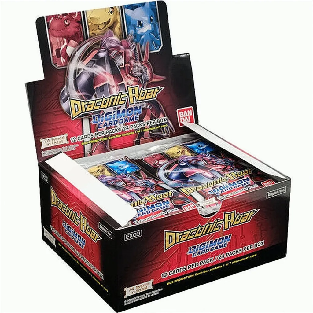 Boîte de Boosters Digimon Card Game EX03 Draconic Roar - Set de Cartes