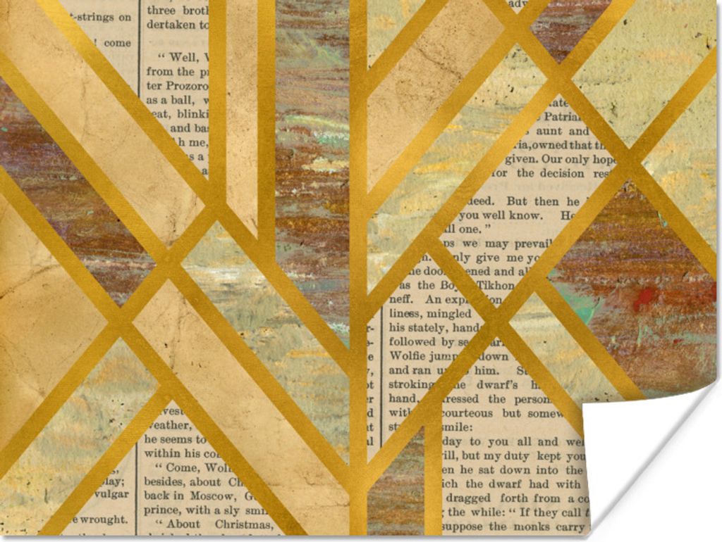 MuchoWow Poster Vintage - Luxus - Design 120x90 cm - Wandbild