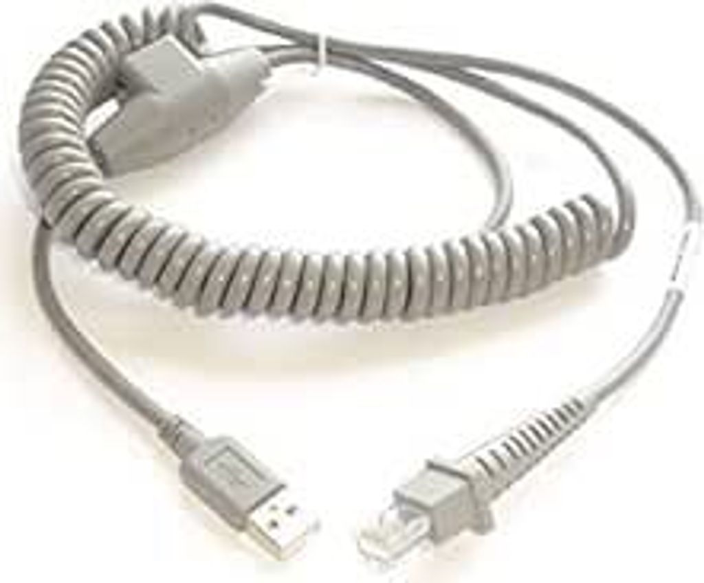 Datalogic USB-Kabel, gedreht USB-Anschlusskabel, gedreht, grau, 2m, passend für alle Handscanner (90A051922)