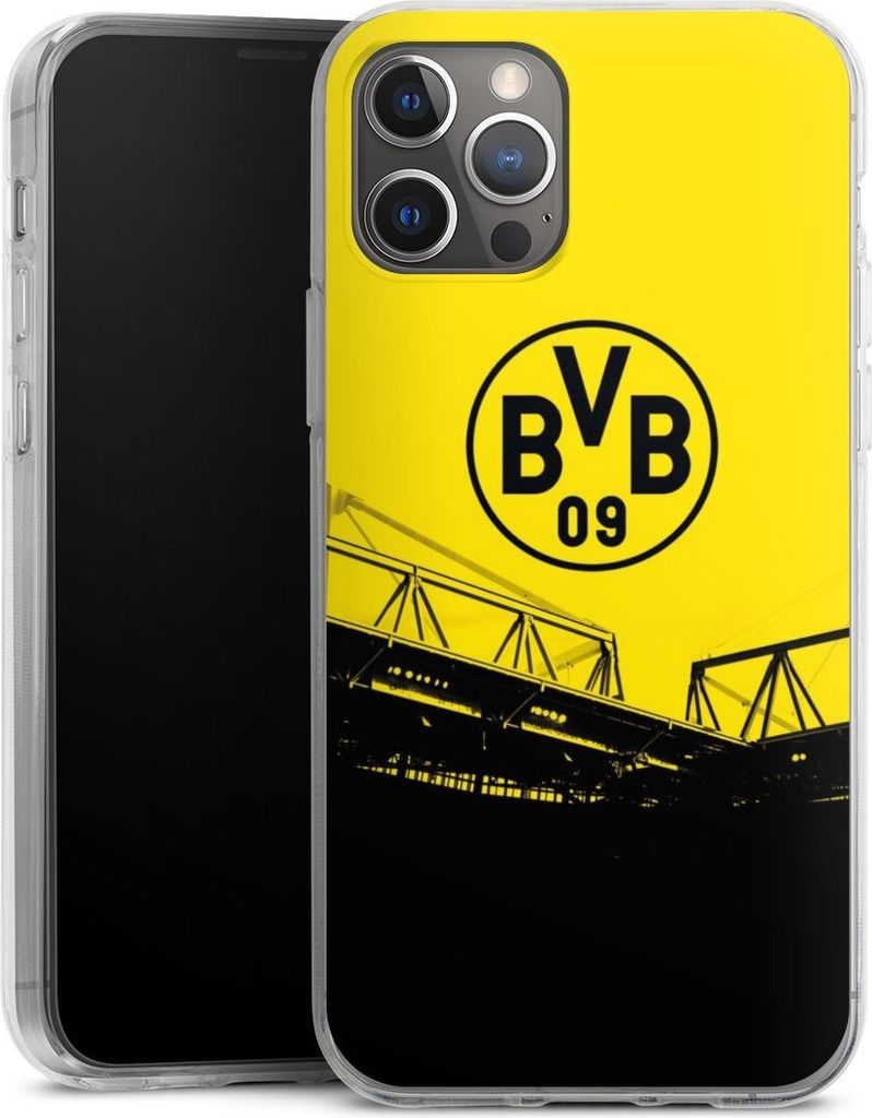 DeinDesign Handyhülle für Apple iPhone 12 Pro Silikon Hülle Case Smartphone Schutzhülle BVB Borussia Dortmund Fanartikel