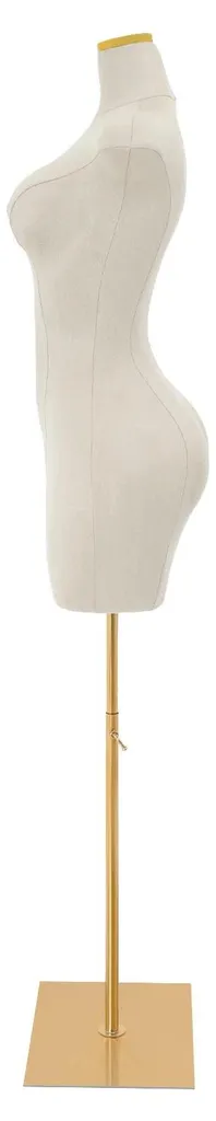 Torse mannequin femme blanc en polyuréthane avec taille fine - Modèle T10