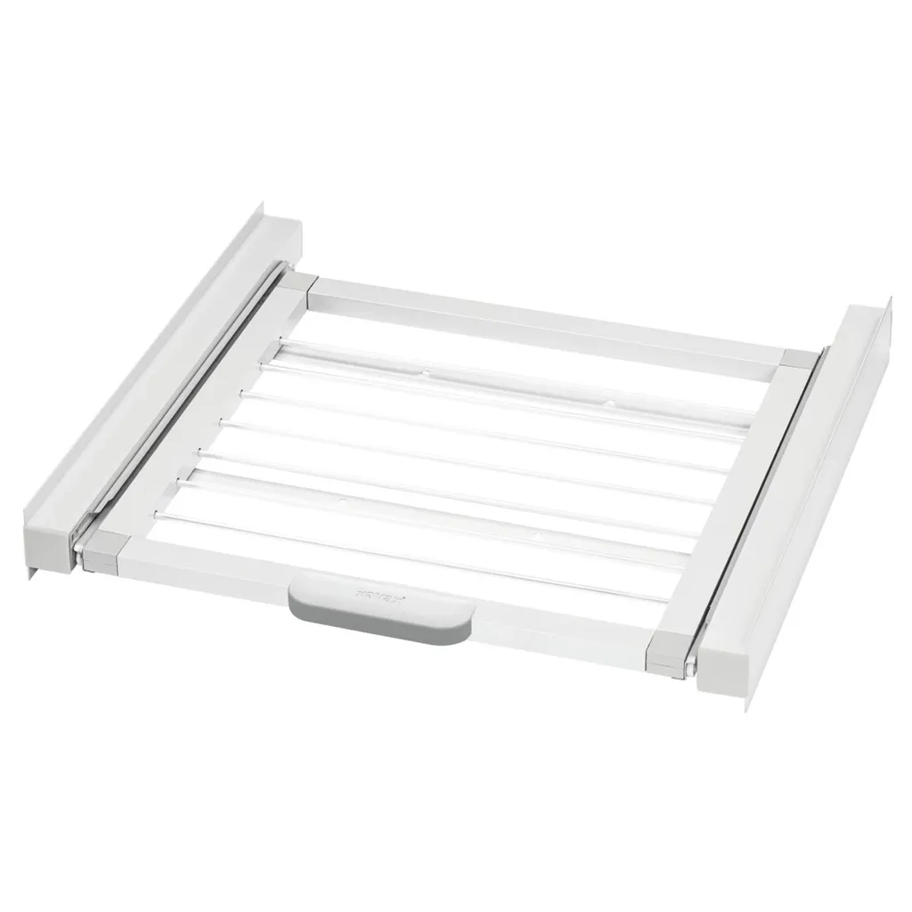 Kit de superposition lave-linge avec tablette coulissante Xavax blanc