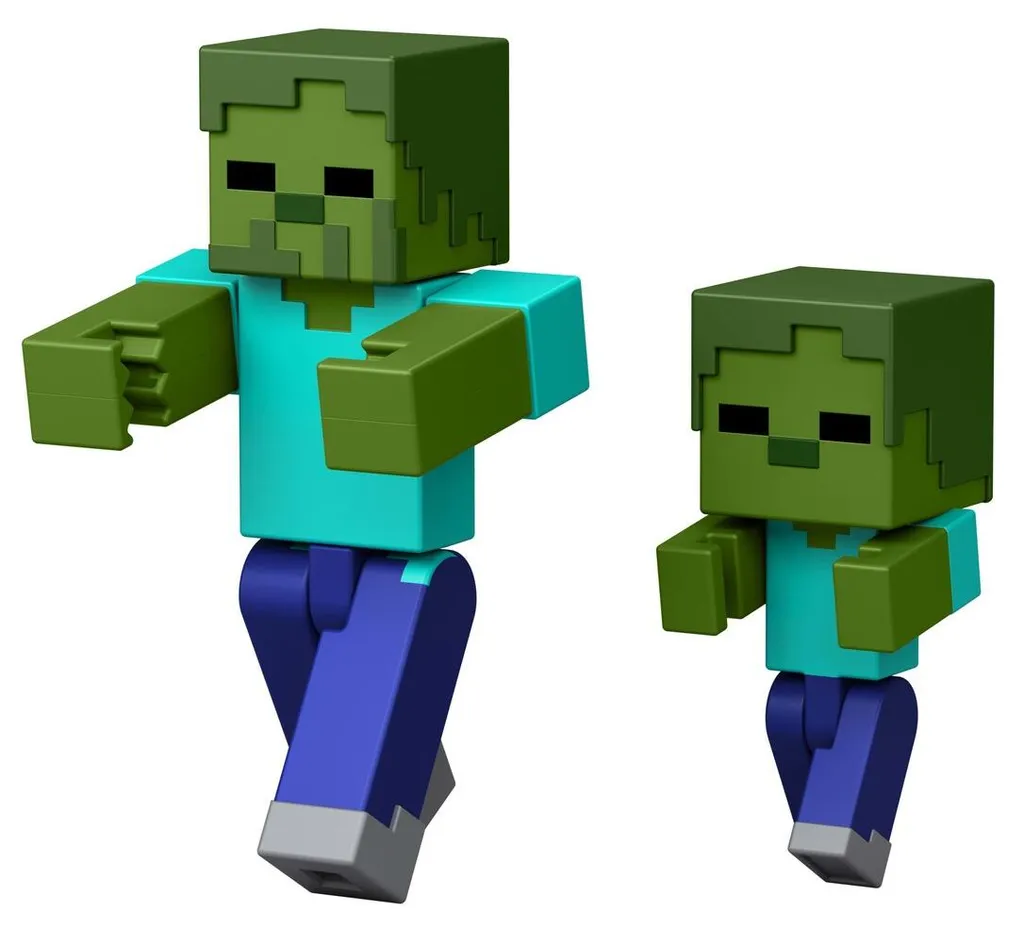 Figurine Minecraft Activation Mattel 3,25'' avec Mouvement de Combat