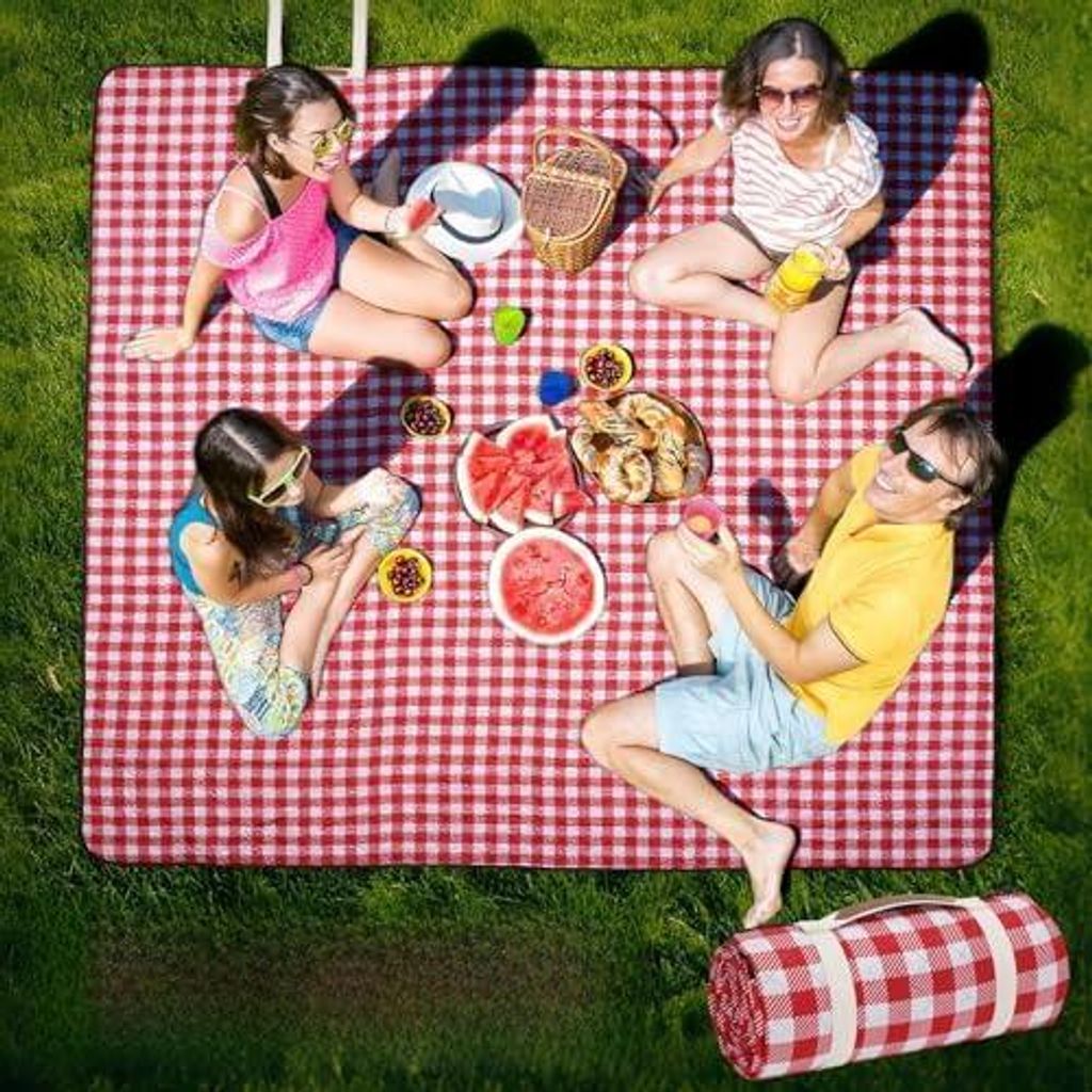Picknickdecke Outdoor Extra Groß 203 teiliges x 203 cm, Produktbild 