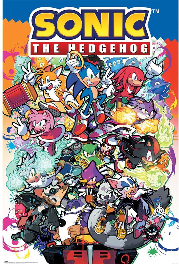 Poster Sonic the Hedgehog Comic Characters 61x91.5cm