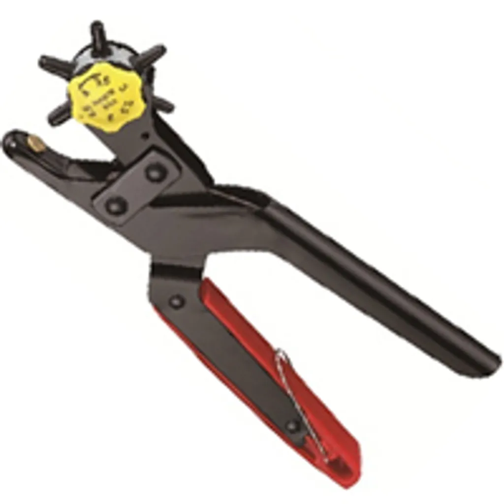 Pince perforatrice revolver à levier Ø 2-4,5 mm en acier renforcé 6 en 1