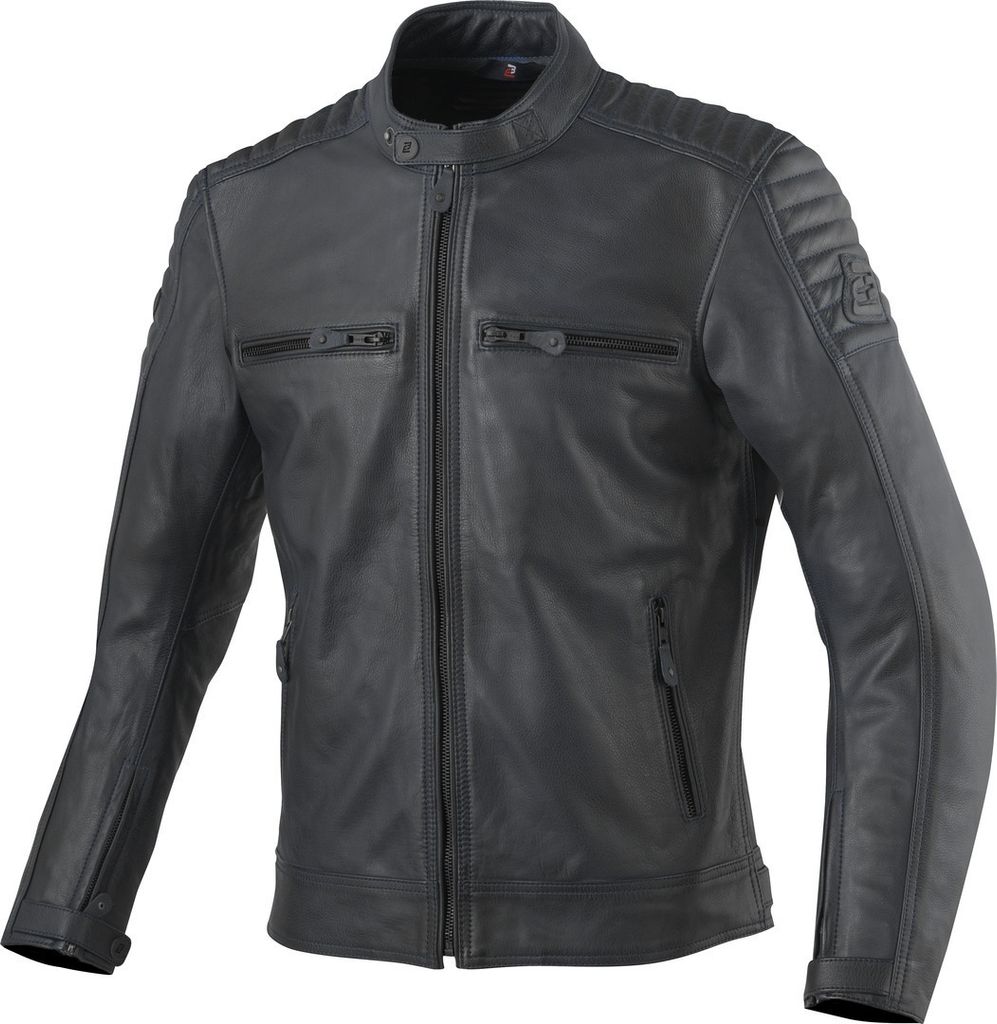 Bogotto Frisco Motorrad Lederjacke, schwarz, L