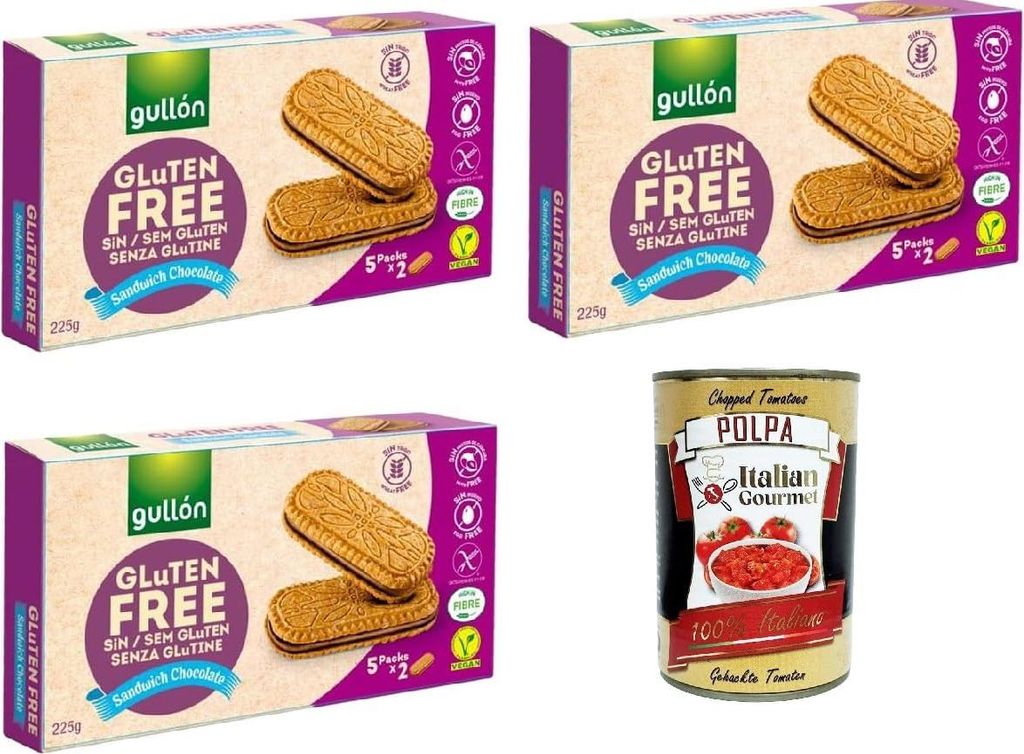 Gullon Sandwich Chocolate, Kekse mit Hafer- und Produktbild 