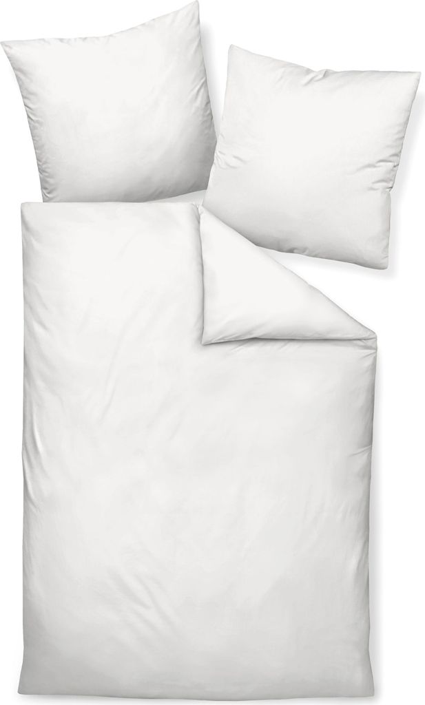 Janine Design 31001 Mako-Satin Bettwäsche weiss 200x200 + Produktbild 