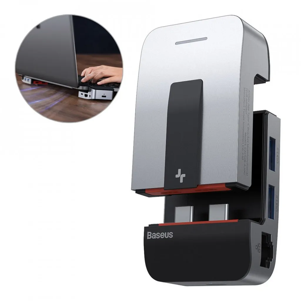 Hub USB Multifonction Adaptateur MacBook Pro Type C 6 en 1