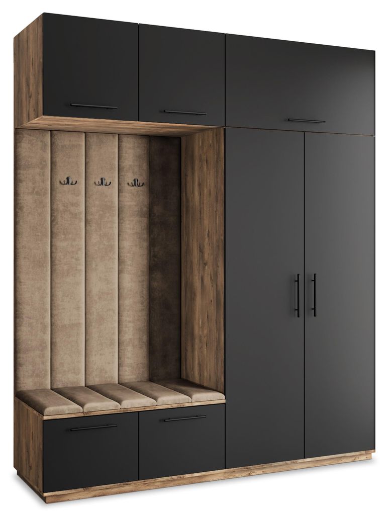 Masseno Garderobe-Set REMA 200/240/60 cm Modern Produktbild 