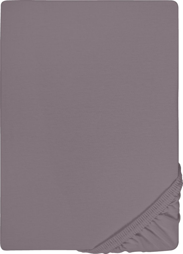 biberna Jersey-Elastic-Topper-Spannbetttuch 0077641 color: silber/grau, size: 1x 180x200 cm - 200x220 cm