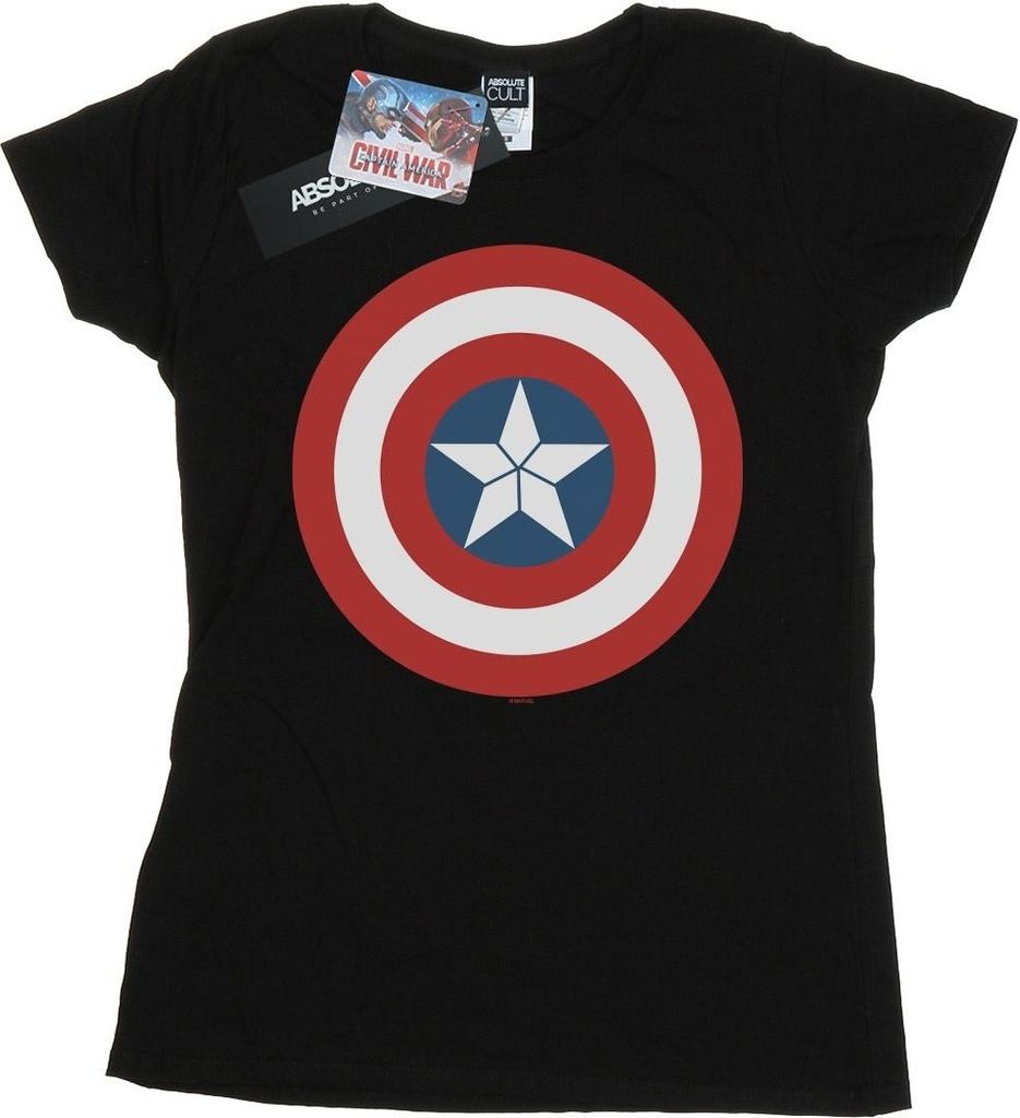 Marvel - "Civil War" T-Shirt für Damen BI51395 (S) (Schwarz)