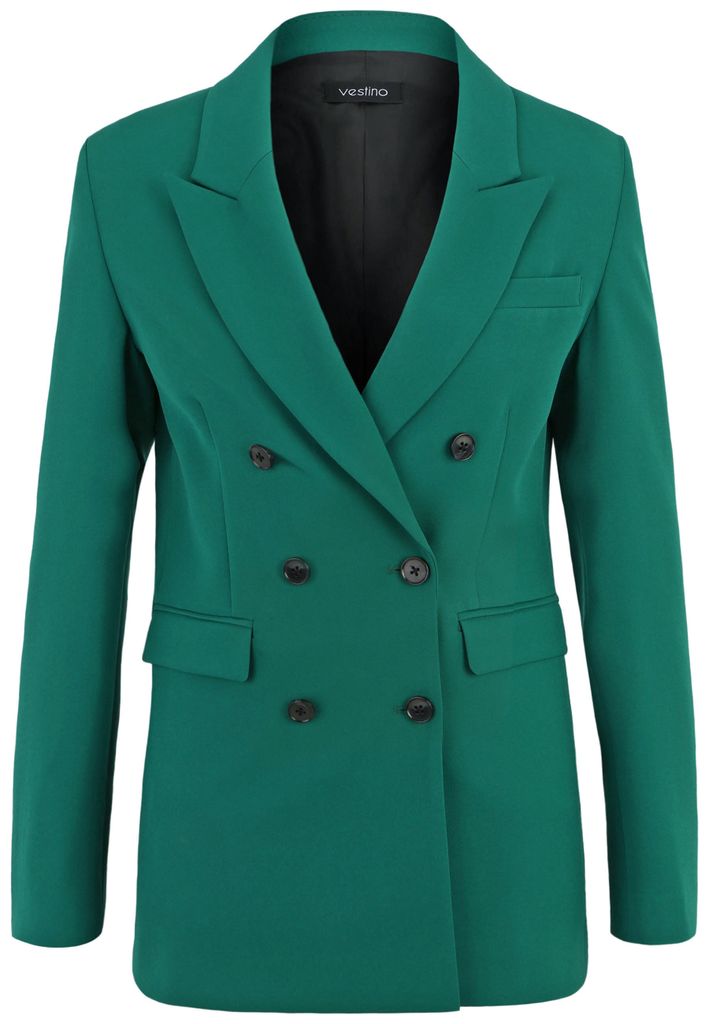 Blazer Vestino Due Bleu Style Maritime - Double Rangée, Taille 38, Occasion Très Bon état