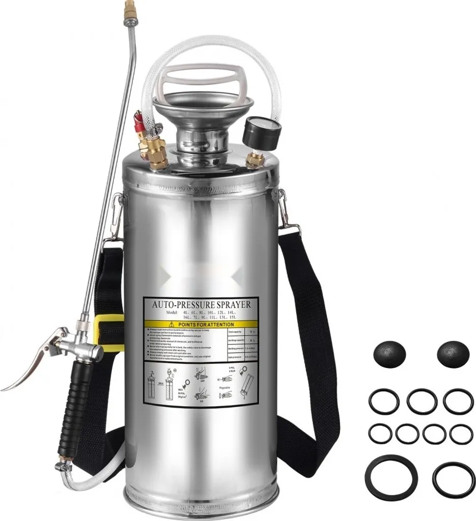Pulvérisateur 8L pour véhicule touristique et entretien du jardin