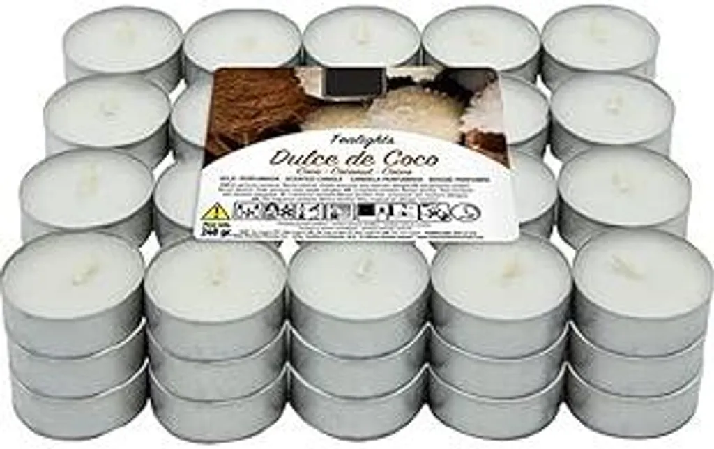 60 candeline profumate, candeline profumate Profumo di cocco