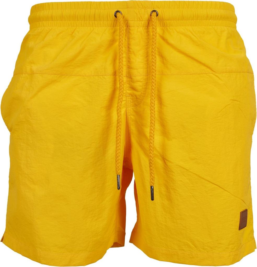 Urban Classics - BLOCK Swim Badeshorts chrome gelb - M