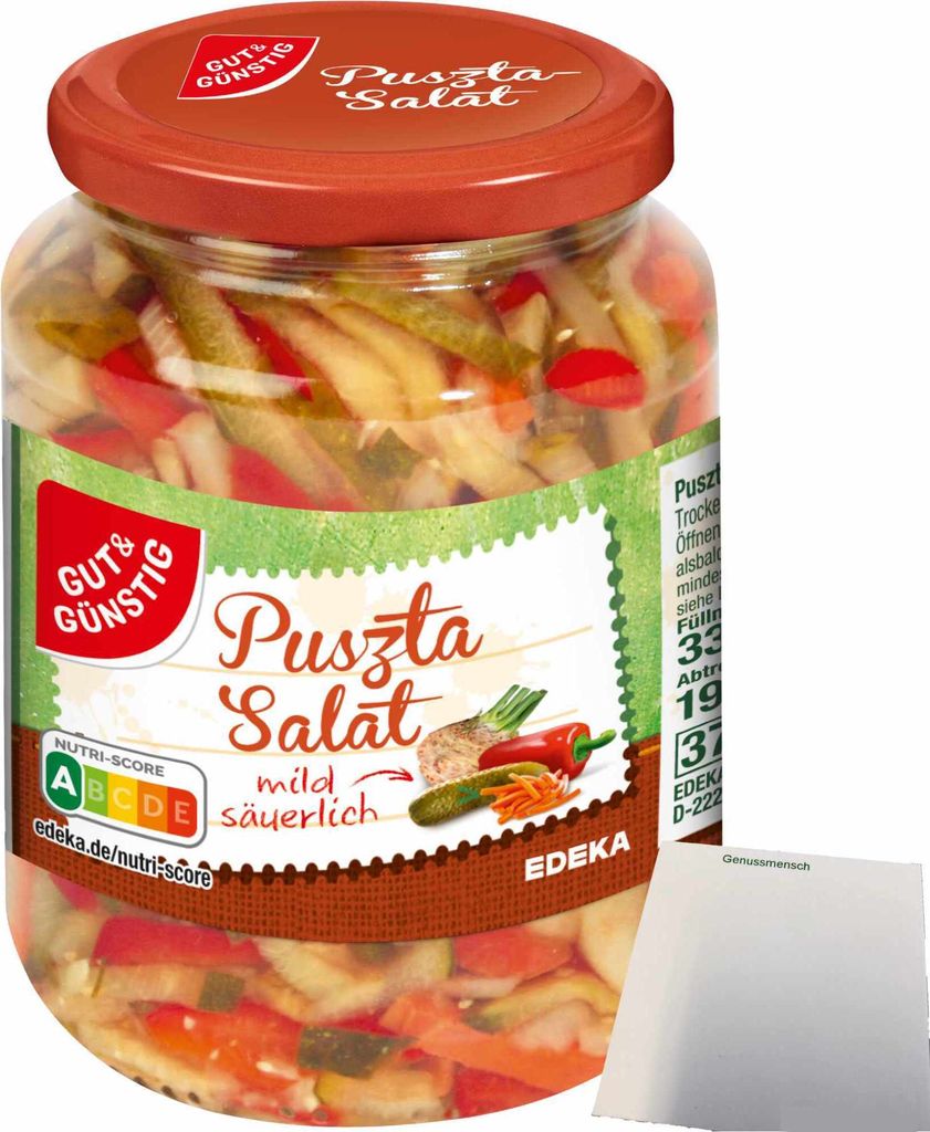 Gut & Günstig Pusztasalat aus Gurken Paprika und Zwiebeln Produktbild 