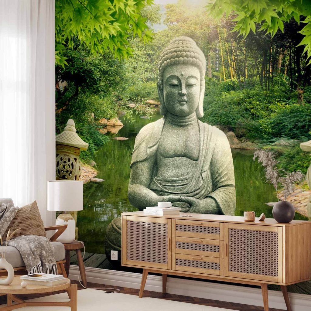 Selbstklebende Folie Fototapete - Buddha's garden 147x105 cm Orient 10110903-12
