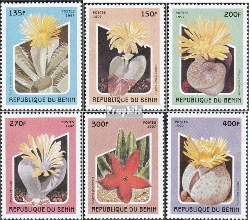 Briefmarken Benin 1997 Mi 964-969 (kompl.Ausg.) postfrisch Sukkulenten